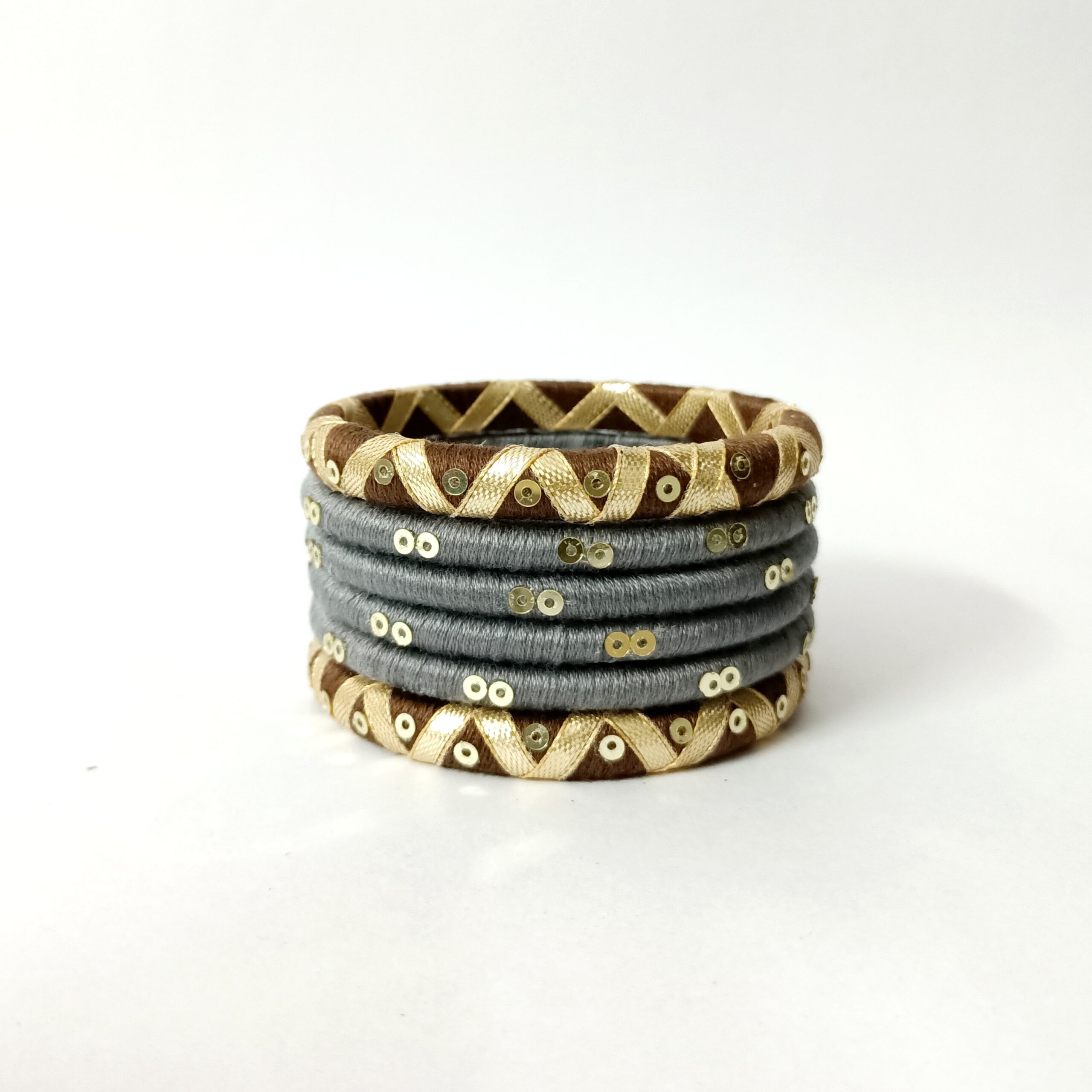 Saaj Bangles – Grey & Brown