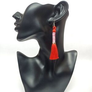 Suchi Earrings- Orange & Pink