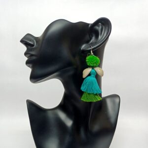 Suchi Earrings-Green & Blue