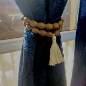 Curtain Holder – Brown Beads | handmade | Beaded | Artistic |macramé