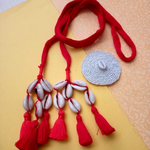 Krit Red Parandi with white chakri- combo