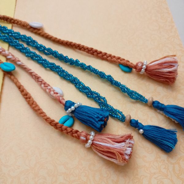 Krit hair strings blue & brown - combo