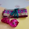 Raavi hot pink waist belt (3) Golden Rani waist belt (hot pink)