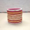 kira Golden- silver Bangles (1) kira golden brown & pink Bangles
