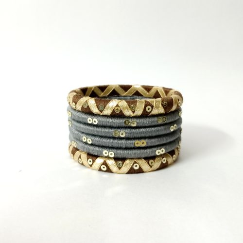 kira dark brown-gray mini bangles