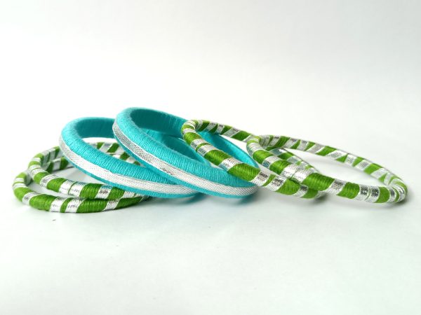 kira cyan- green bangles (2) kira cyan- green mini bangles
