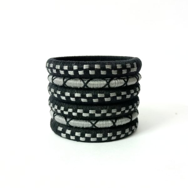 krit black bangles (2) krit black and gray bangles