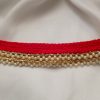 medani red choker with peals