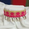 pink buti real cowries choker (1) Pink Butti choker with real cowries