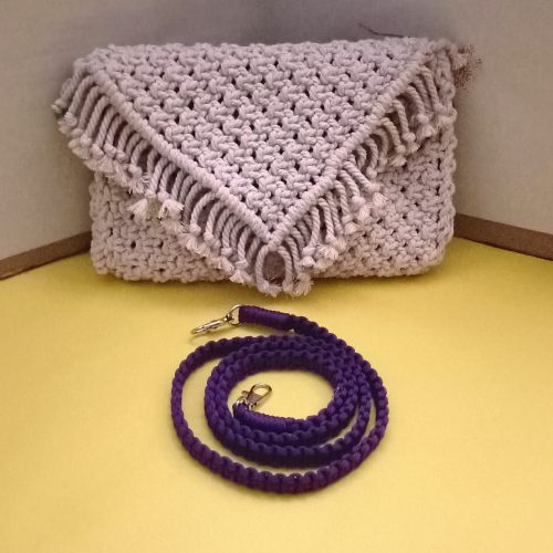 macrame front image (7) Purple strap