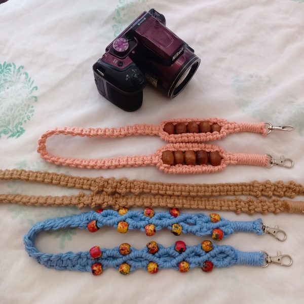 macrame straps (9) camel brown macramé strap