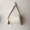 Tissue paper holder Mini macramé- light brown
