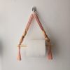 Tissue paper holder Mini macramé- peach