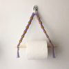 Tissue paper holder Mini macramé- lavender