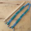 Tissue paper holder Mini macramé- blue