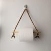 Tissue paper holder Mini macramé- light brown