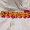 yellow embrodary lace choker (1) Yellow embroidery lace choker - pink cowries