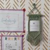 Mini wall photo frame -macramé - Pastel Green color